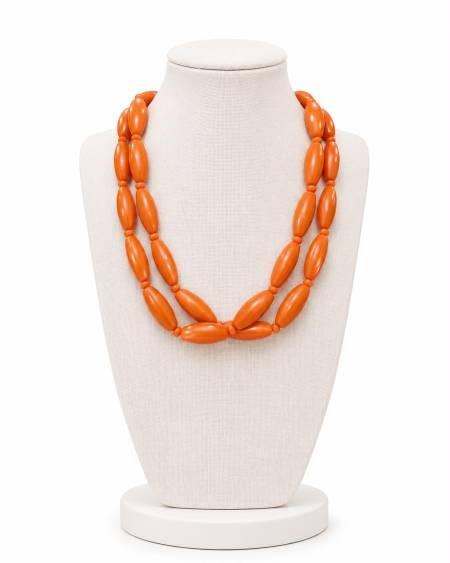 Collar Doble Naranja