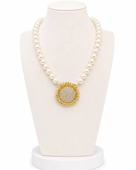 Collar Girasol Perlas