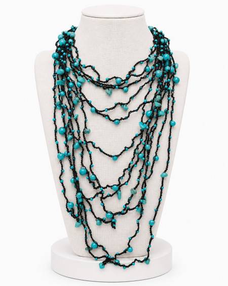 Collar Piedras Turquesa