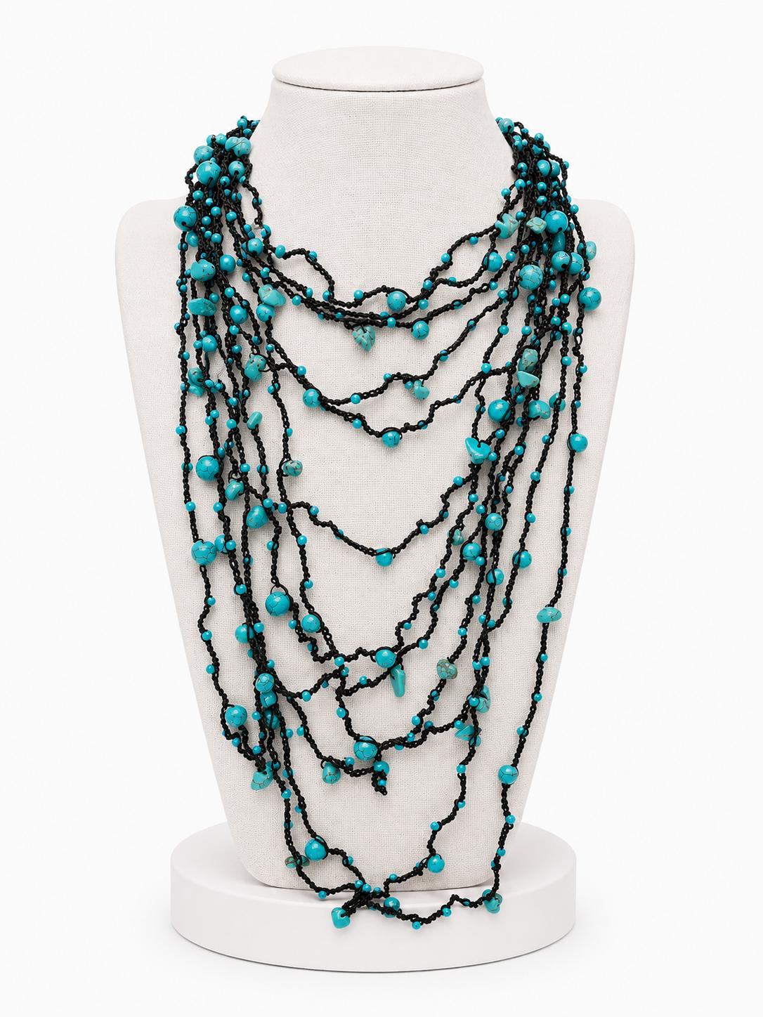 Collar Piedras Turquesa