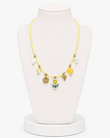 Collar Ceramica Abalorios