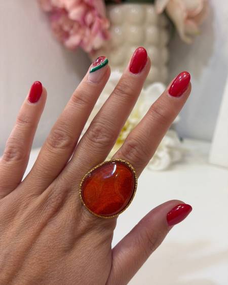 Anillo Acuarela Teja