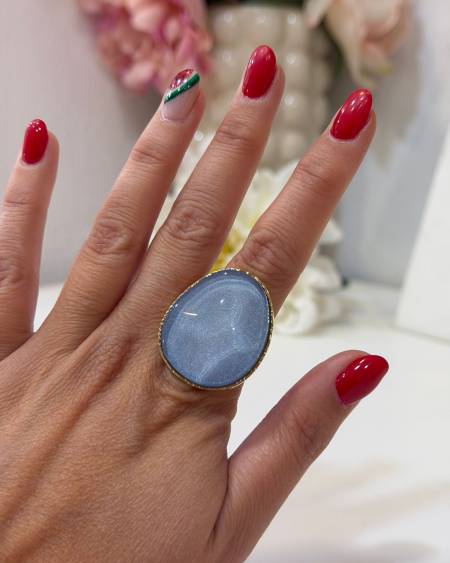 Anillo Acuarela Celeste