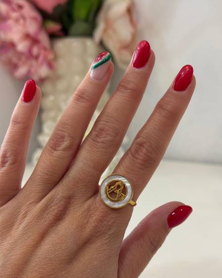 Anillo Virgen del Rocío Círculo Nácar