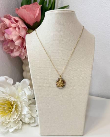Collar Virgen del Carmen Circonitas