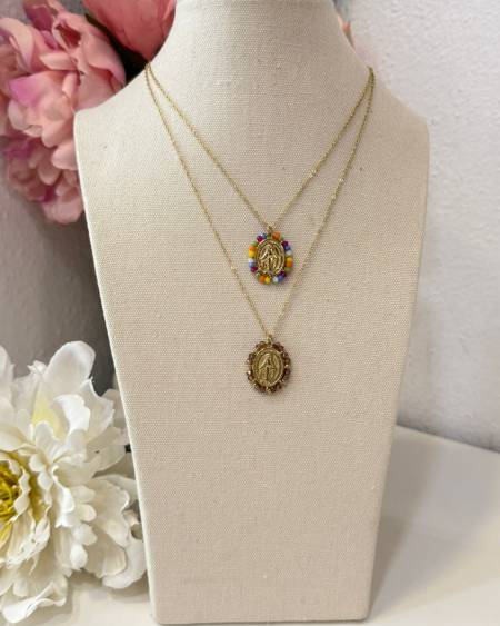Collar Virgen Milagrosa Circonitas