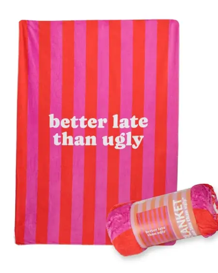 Manta "Better late than ugly" Fisura