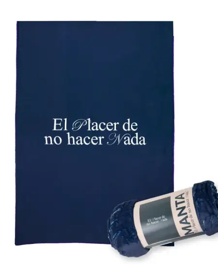 Manta "El placer de no hacer nada" Fisura