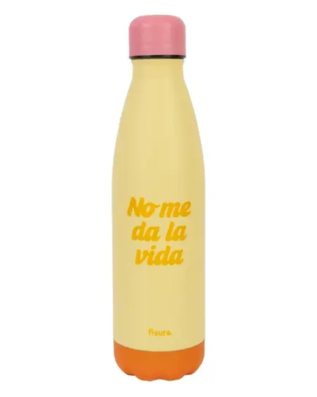 Botella termo "No me da la vida" Fisura
